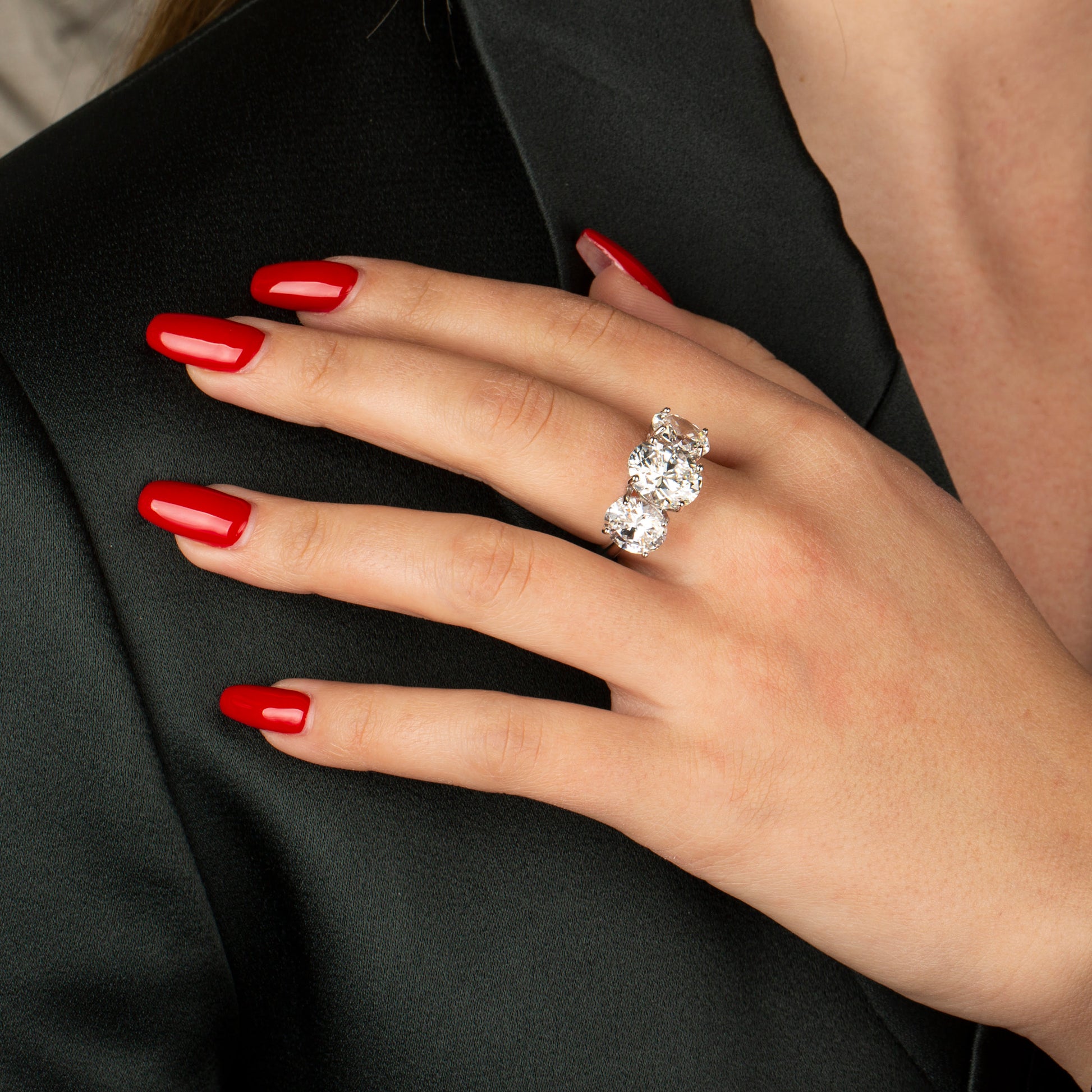 Mozanit Taşlı Yüzük