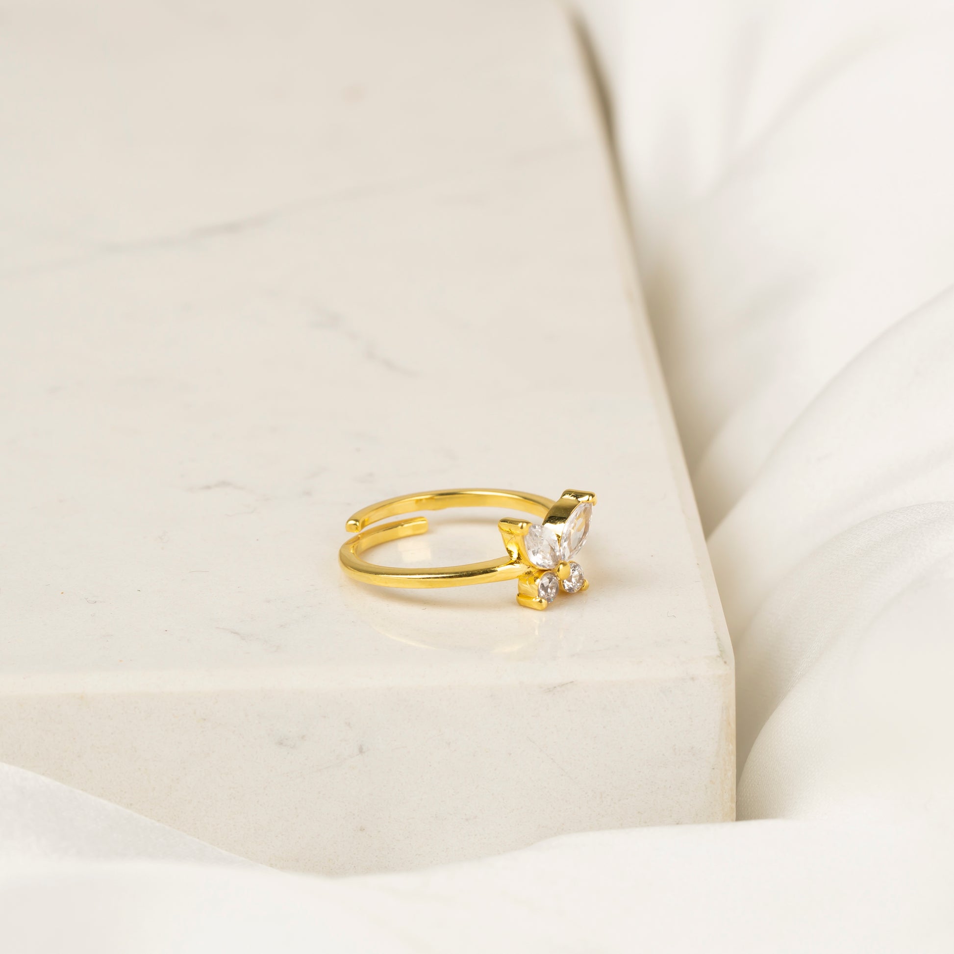 Minimal Kelebek Yüzük