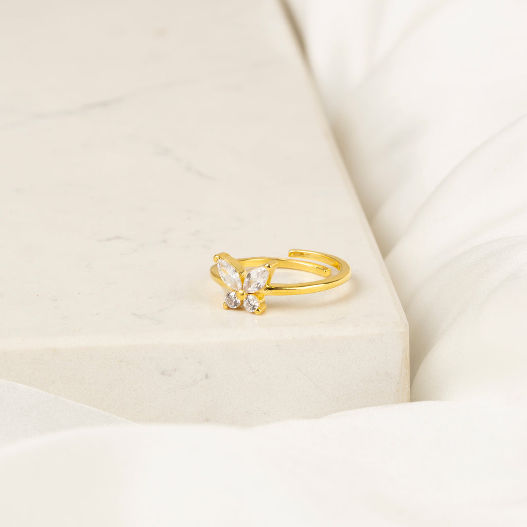 Minimal Kelebek Yüzük