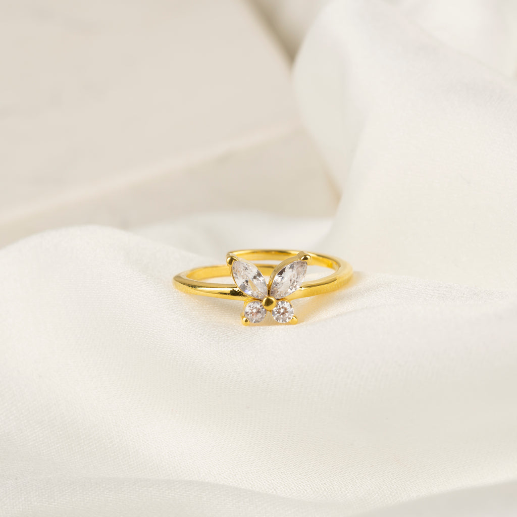 Minimal Kelebek Yüzük