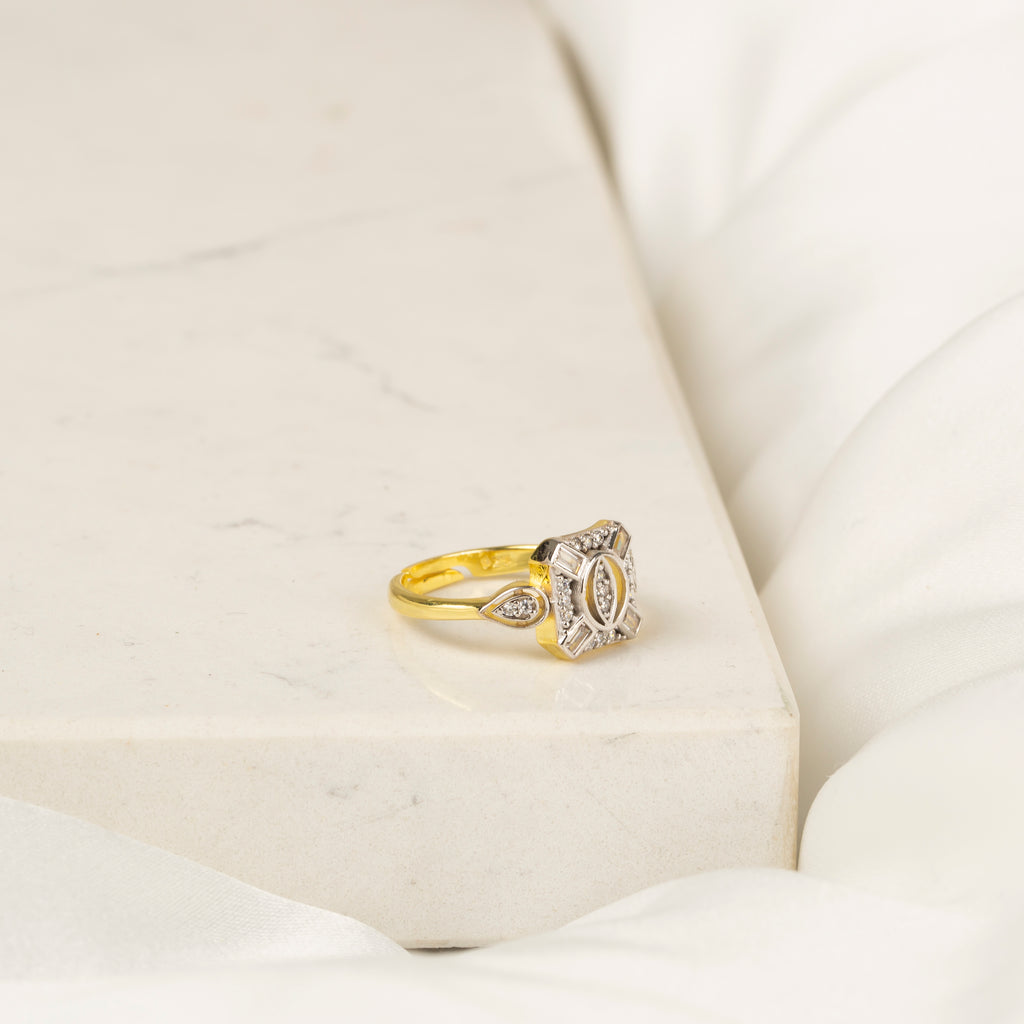 Minimal Cusshion Taşlı Yüzük