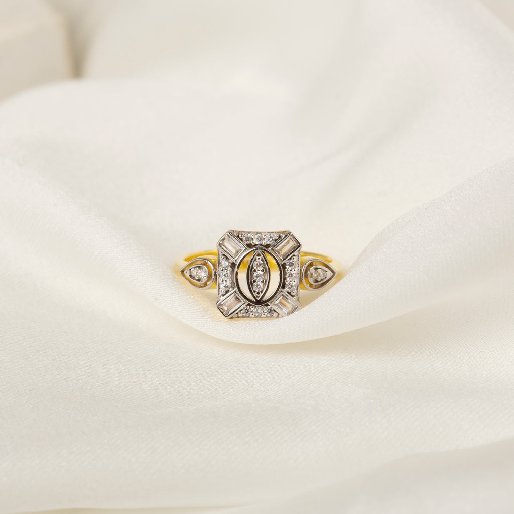 Minimal Cusshion Taşlı Yüzük