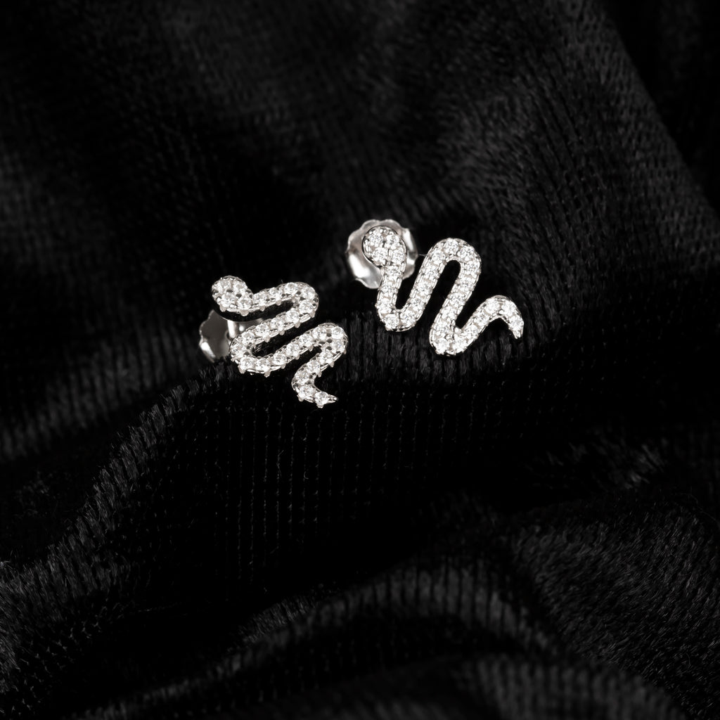 Taşlı Yılan Küpe