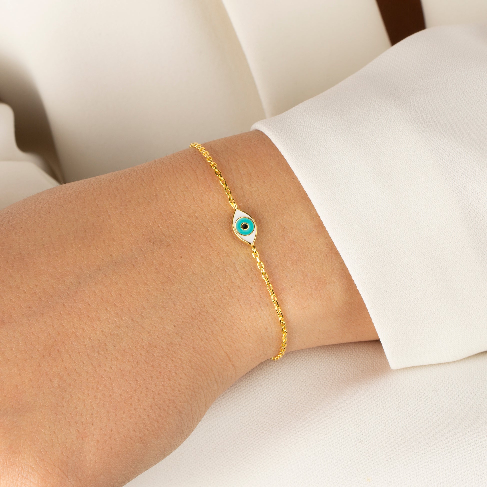 Minimal Nazar Göz Bileklik