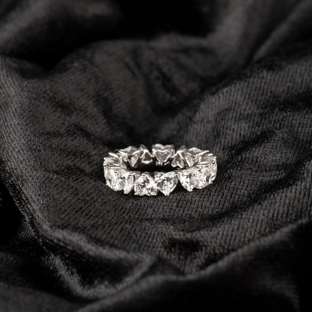 Kalp Taşlı Tamtur Yüzük