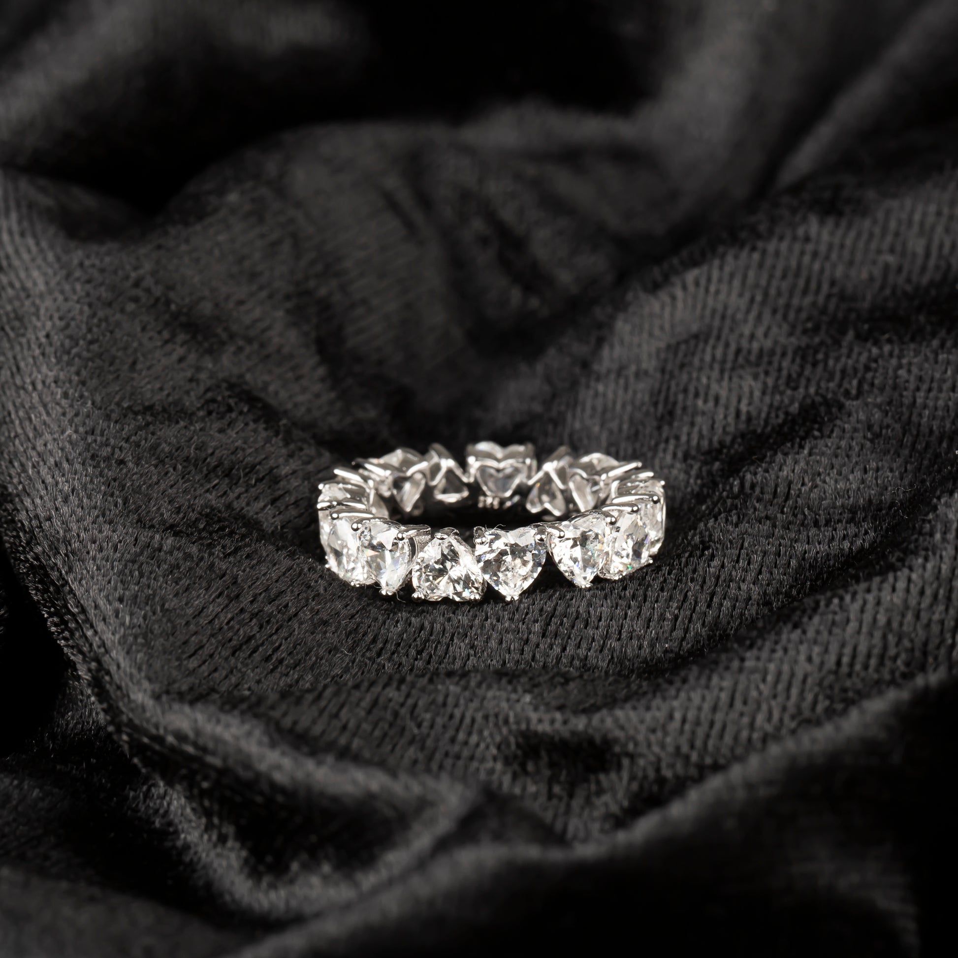 Kalp Taşlı Tamtur Yüzük