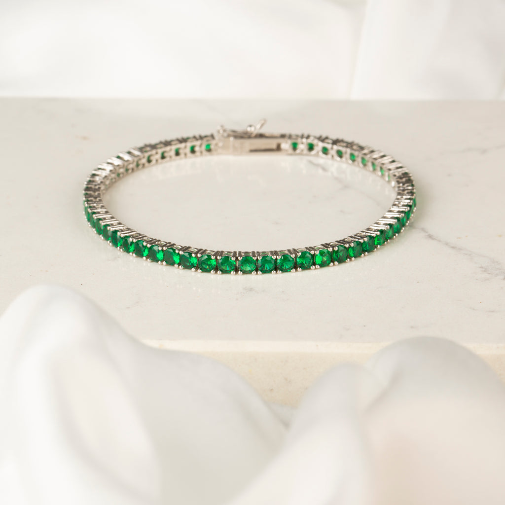 Yeşil Taşlı Su Yolu Bileklik