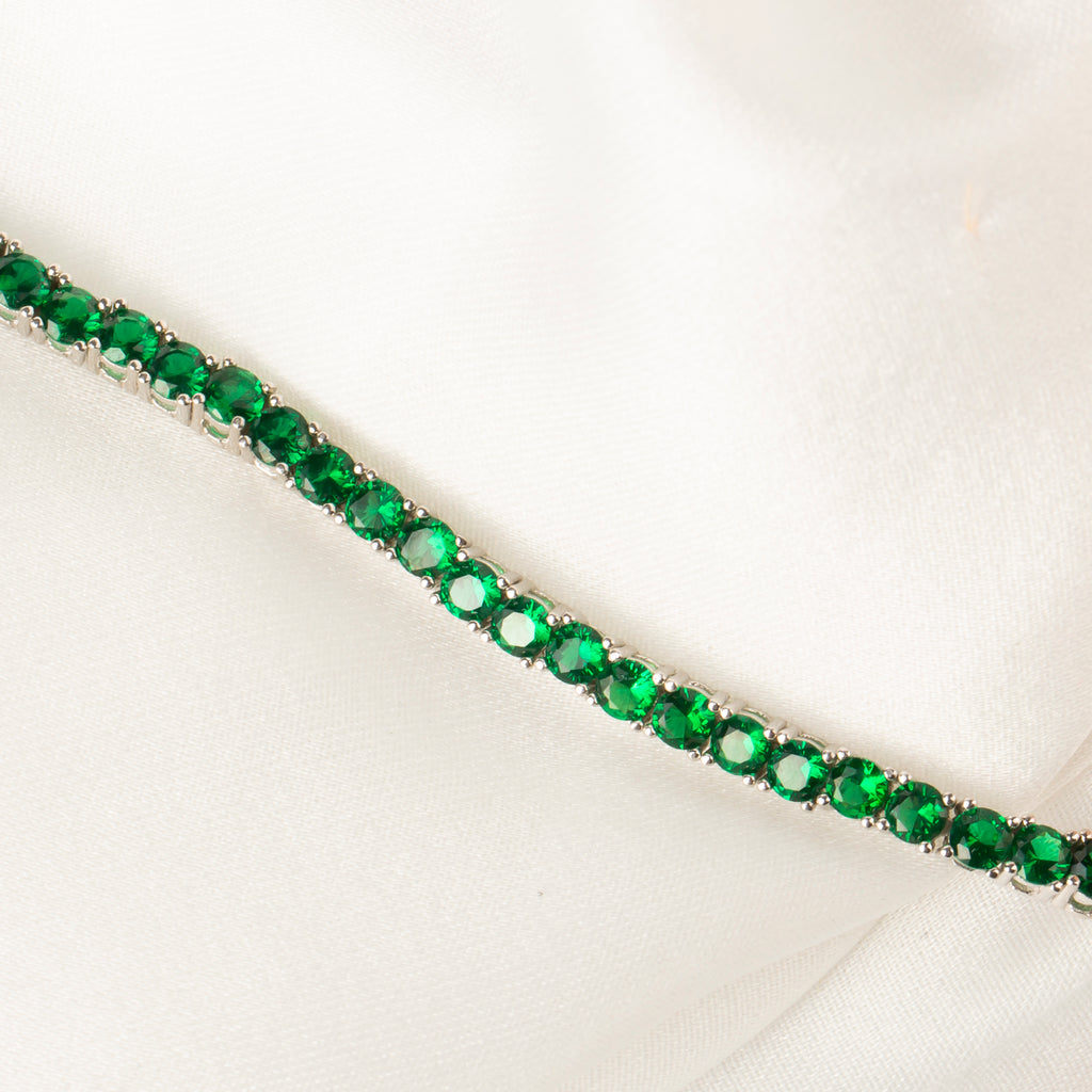 Yeşil Taşlı Su Yolu Bileklik