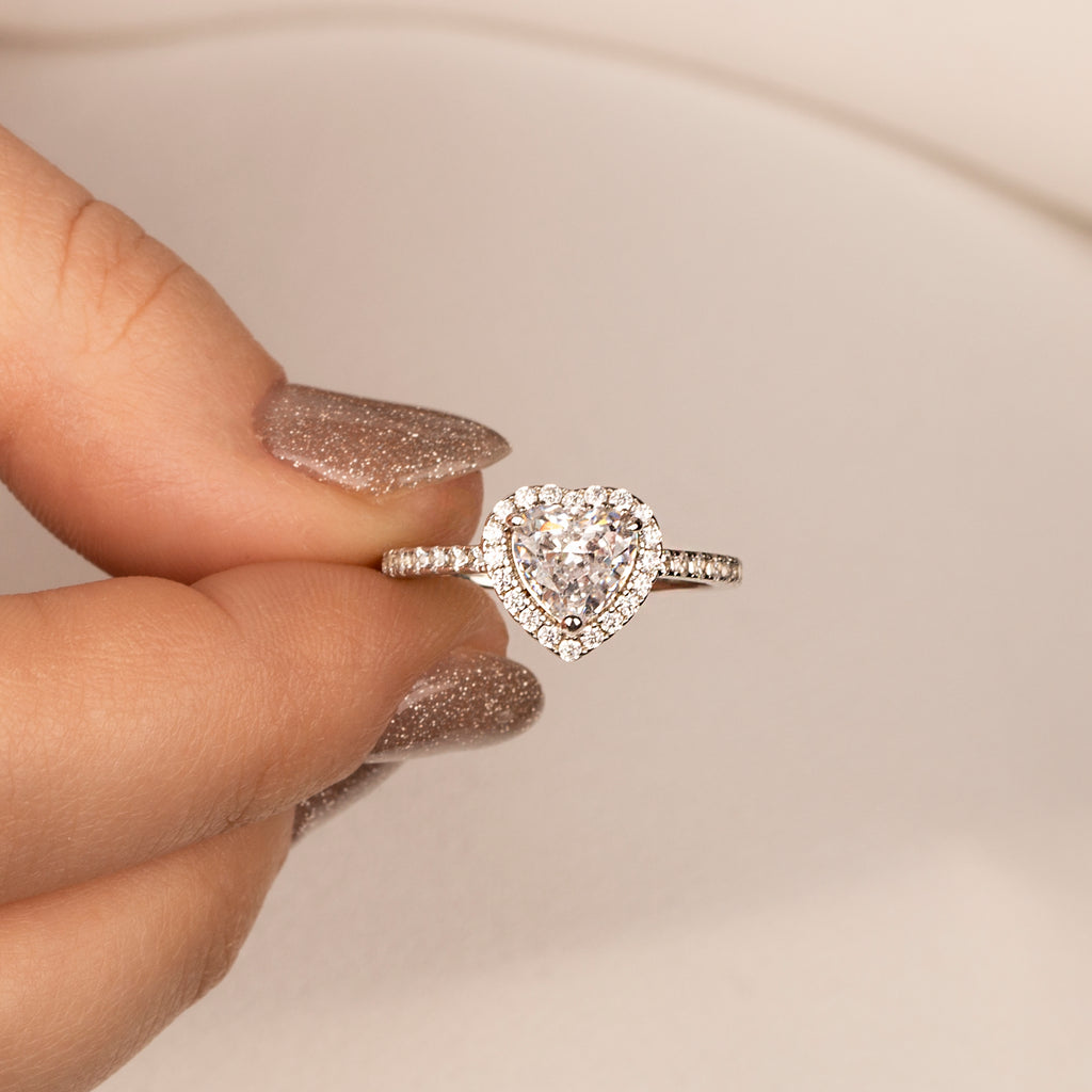 Kalp Tektaş Yüzük