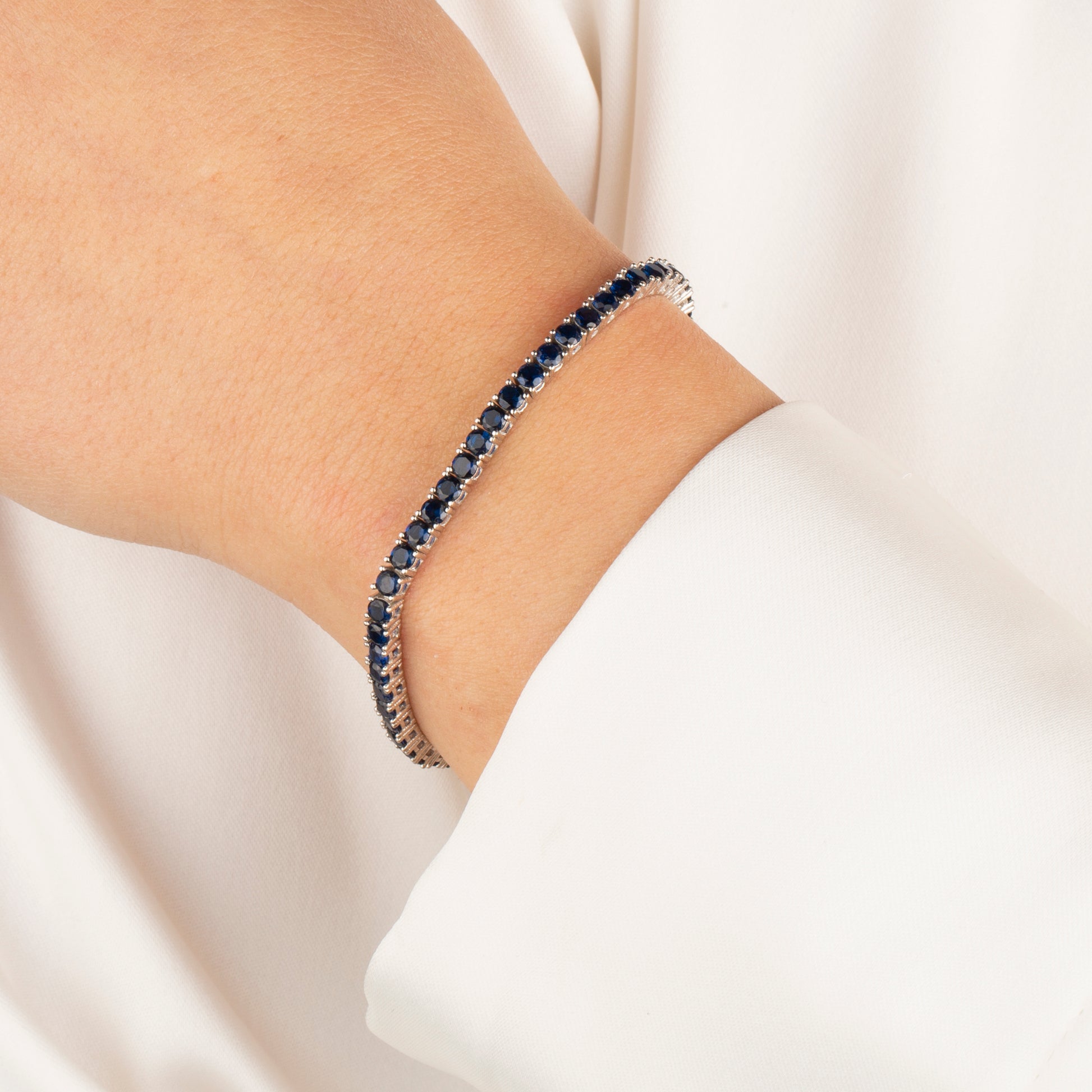 Mavi Taşlı Su Yolu Bileklik