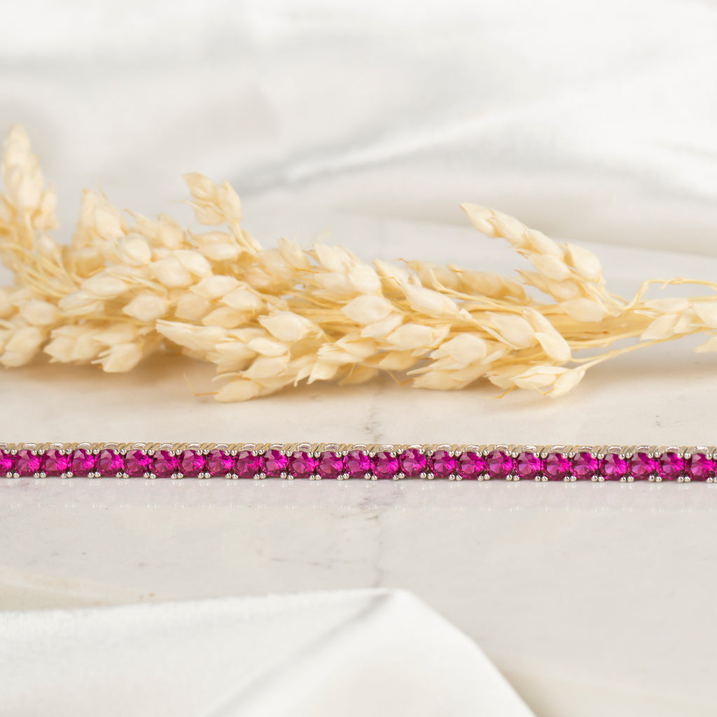 Kımızı Taşlı Su Yolu Bileklik