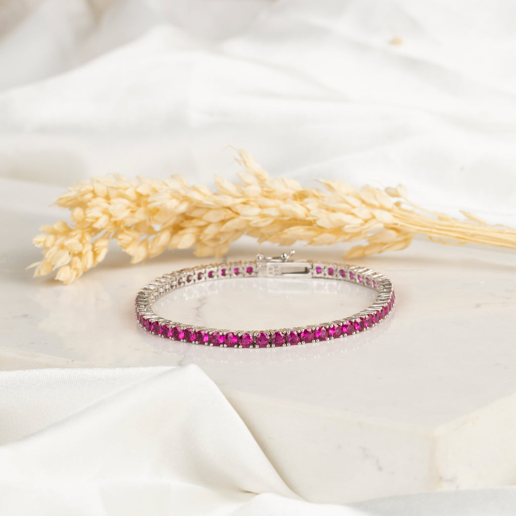 Kımızı Taşlı Su Yolu Bileklik