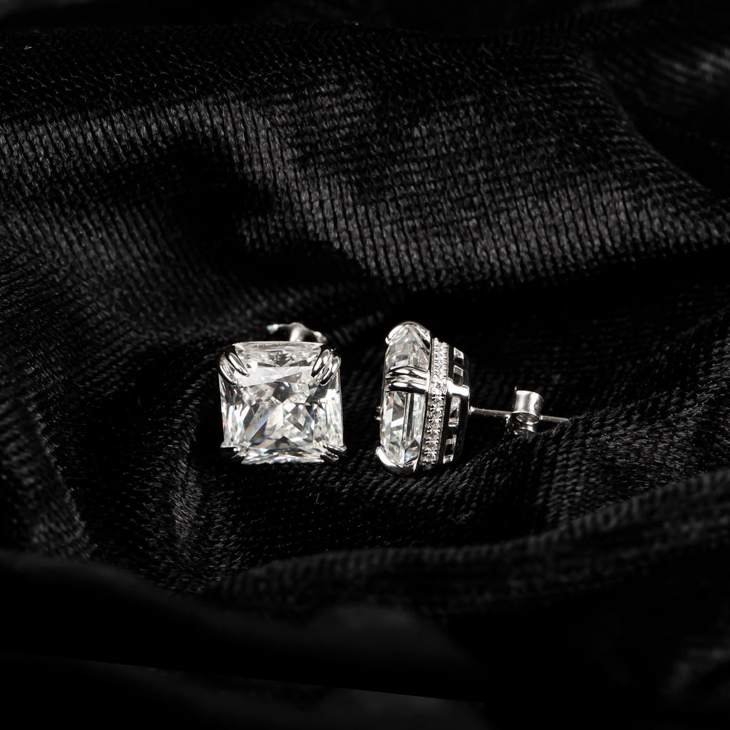 Mozanit Taşlı Küpe