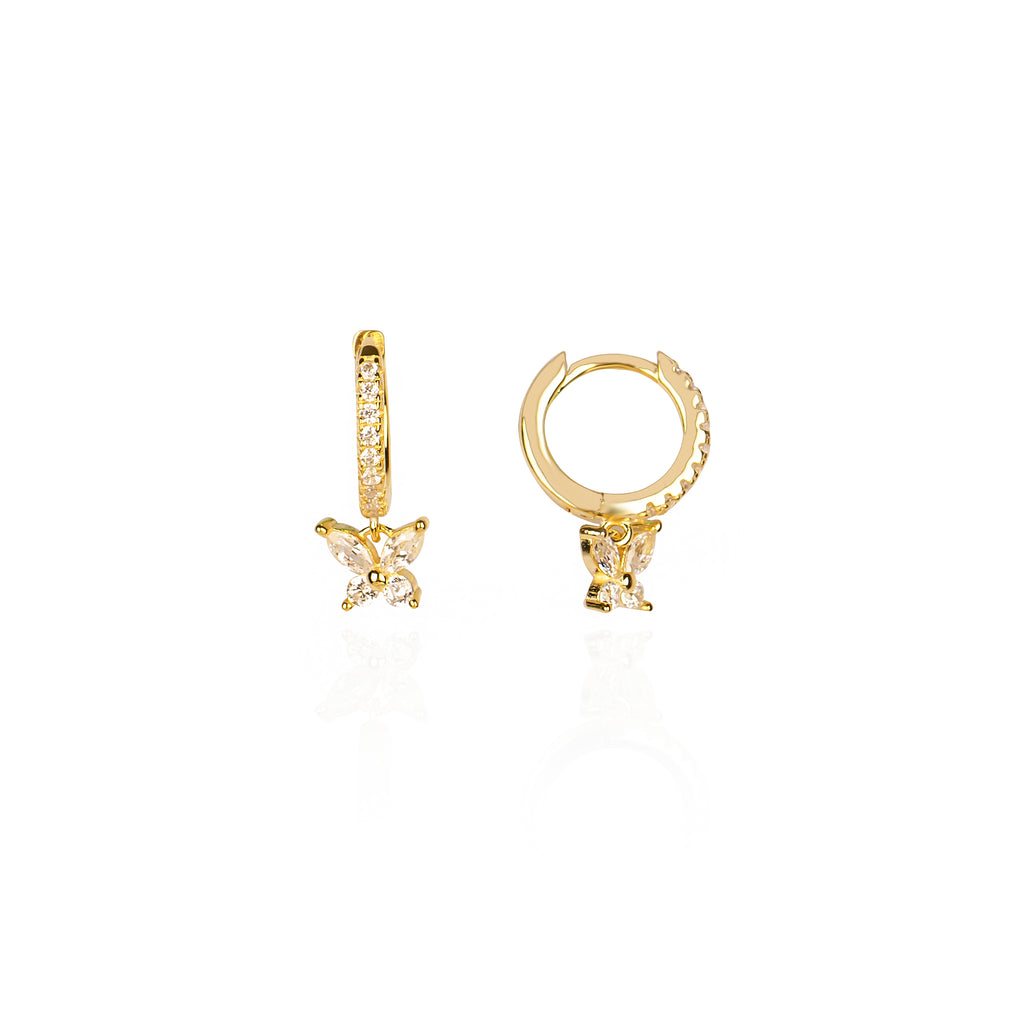 Minimal Markiz Taşlı Küpe