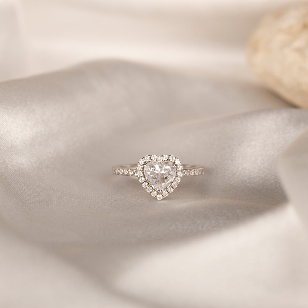 Kalp Tektaş Yüzük