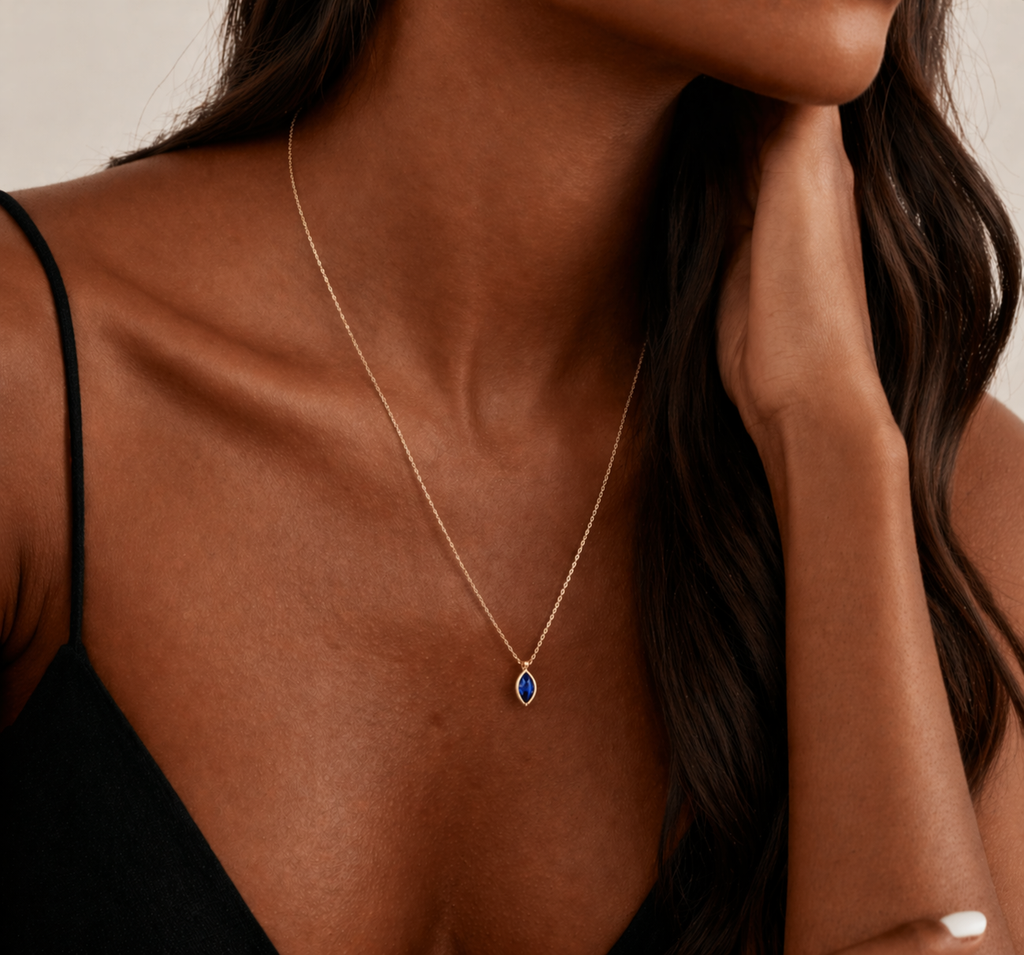 Eylül Sapphire Birthstone Kolye